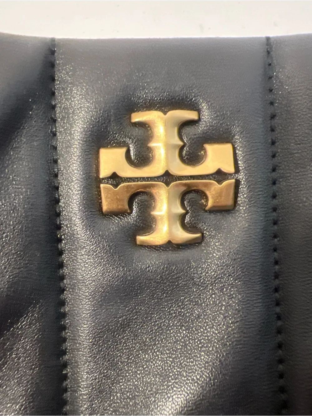 Tory Burch Black Quilted Leather Chain Shoulder Tote